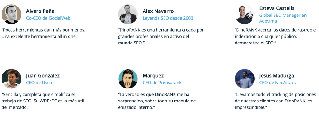 opiniones de Dinorank