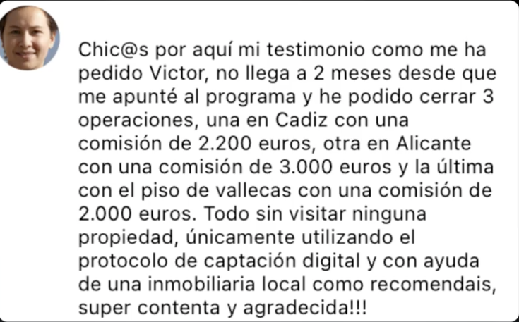 Testimonios de Captadores Inmobiliarios 