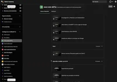 Así es por dentro la plataforma de Racks Academy