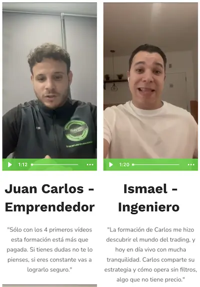 Opiniones sobre el curso de trading de Plan BTC