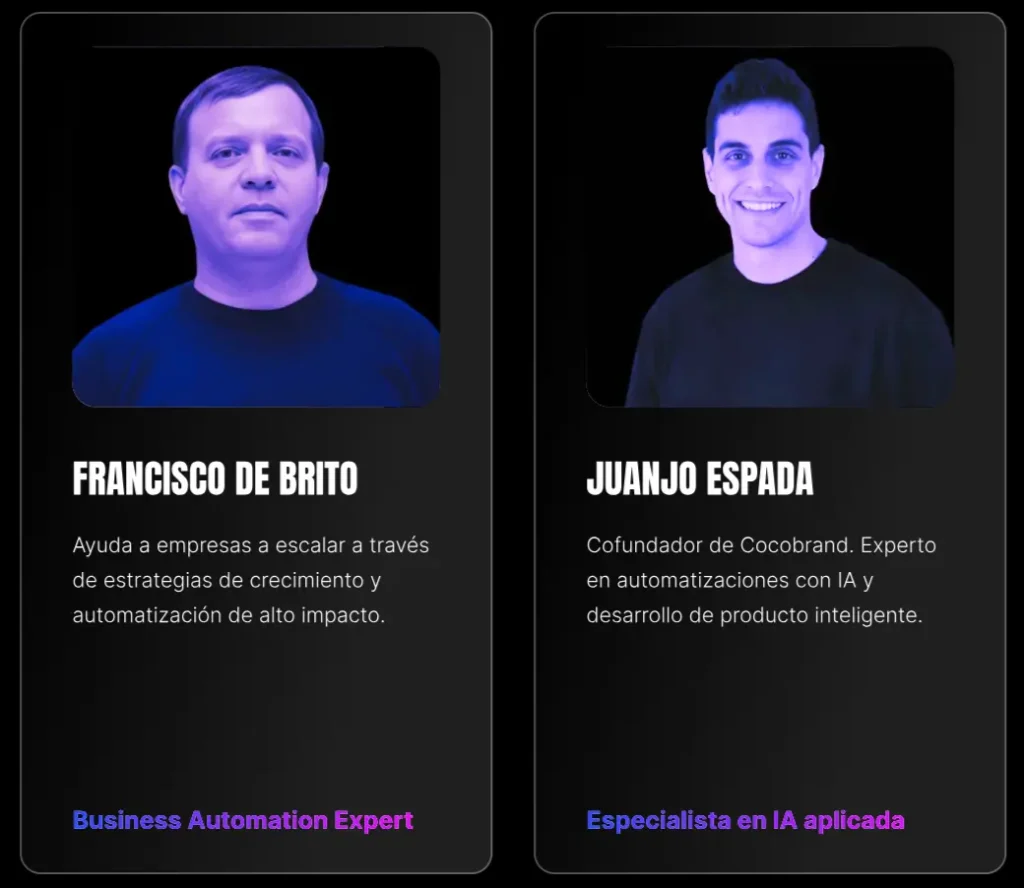Equipo de mentores de Buildt Academy
